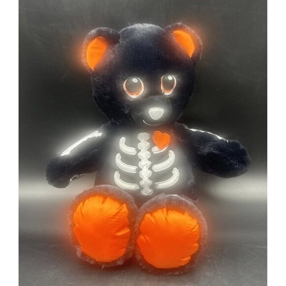 Build-A-Bear BAB Skeleteddy 2017 Halloween Plush Bear Skeleton 16” - Picture 1 of 8